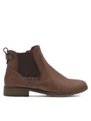 Botki damskie - Mustang Botki 1265-522 Brązowy - miniaturka - grafika 1