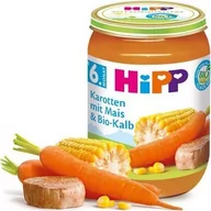 Dania dla dzieci - HiPP, Bio, marchew z kukurydzą i cielęciną, 190 g - miniaturka - grafika 1