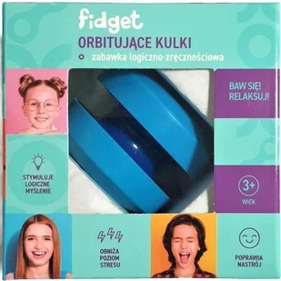 FIDGET Orbitujące kulki niebieska antystresowa - Zabawki sensoryczne - miniaturka - grafika 1