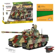 Klocki - KLOCKI COBI 2654 Czołg PZ.KPFW. V PANTHER AUSF. A (SD.KFZ.171) HC WW2 1152 El. + PŁYTKA - miniaturka - grafika 1