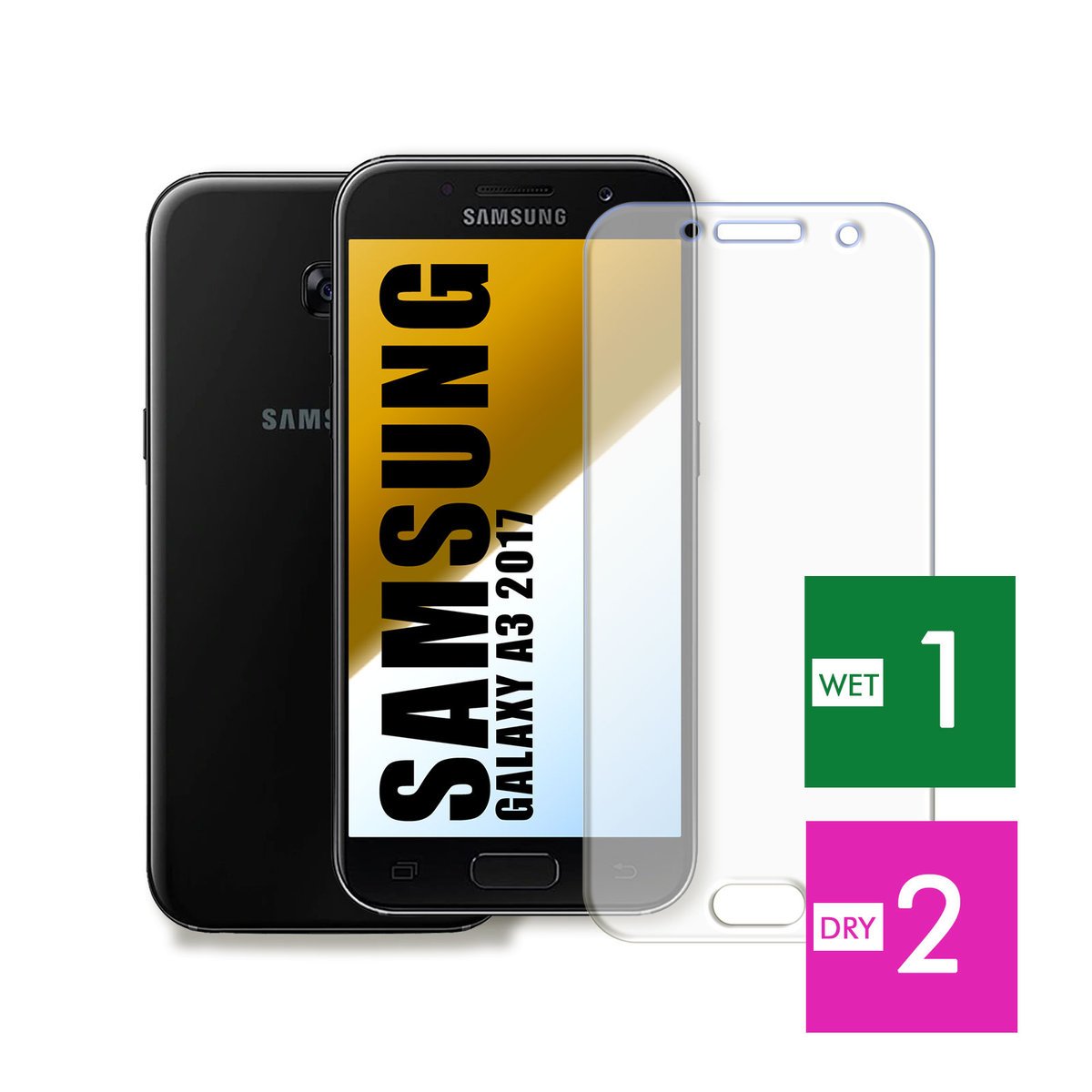 WZMOCNIONE SZKŁO DO SAMSUNG GALAXY A3 2017 SZYBKA HARTOWANE 9H JAKOŚĆ