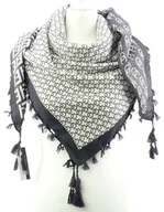 Apaszki i szaliki damskie - CHUSTA ETNO NORWESKA Z FRĘDZLAMI - miniaturka - grafika 1