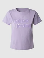 Koszulki i topy damskie - Pepe Jeans Koszulka "Aria" w kolorze lawendowym - miniaturka - grafika 1
