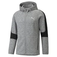 Bluzy męskie - Bluza dresowa męska Puma EVOSTRIPE FZ - miniaturka - grafika 1