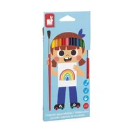 Kredki, ołówki, pastele i pisaki - Janod Kredki akwarelowe z pędzelkiem 12 kolorów 12 szt. - miniaturka - grafika 1