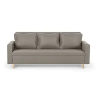 Sofy i kanapy - Kanapa sofa 3 osobowa z funkcją spania KEN beżowa - miniaturka - grafika 1