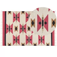 Dywany - Dywan bawełniany kilim 200 x 300 cm wielokolorowy GARNI - miniaturka - grafika 1