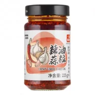 Warzywa w marynacie - Yipin Chrupiący czosnek z chili w oleju 225 g - miniaturka - grafika 1