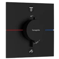 Baterie podtynkowe - HANSGROHE 15578670 ShowerSelect Comfort E Bateria termostatyczna, podtynkowa do 2 odbiorników ze zintegrowanym systemem zabezpieczającym zgodnie z EN 1717 Czarny Matowy - miniaturka - grafika 1