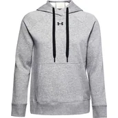 Bluzy sportowe damskie - Bluza damska Under Armour  Rival Fleece HB Hoodie grey XS - miniaturka - grafika 1