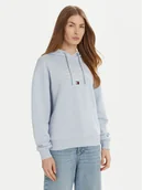 Bluzy damskie - Tommy Hilfiger Bluza Modern Script Graphic WW0WW43842 Błękitny Regular Fit - miniaturka - grafika 1