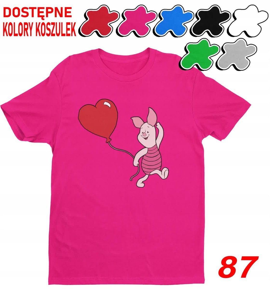 Dziecięca Koszulka Z Kubuś Puchatek Dzień Misia Tygrys Postacie -M 134-140