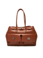 Torebki damskie - Gino Rossi Torebka EO-CLOVER-X10167 Brązowy - miniaturka - grafika 1