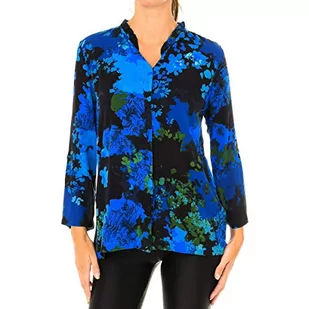 Desigual Koszula damska rękaw 3/4, Azul Agata, S - Koszule damskie - miniaturka - grafika 1