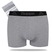Majtki męskie - KAPPA Bokserki Męskie 1P Szare Rozmiar L - miniaturka - grafika 1