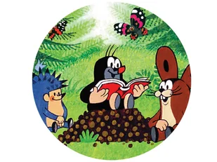 Dekoracyjny opłatek tortowy Krecik - 20 cm - Ciasta i półprodukty do ciast - miniaturka - grafika 1