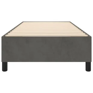 Lumarko Łóżko kontynentalne, ciemnoszare, obite aksamitem, 80x200 cm - Łóżka - miniaturka - grafika 6