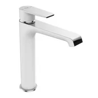 Baterie umywalkowe - Laveo Largo bateria umywalkowa stojąca nablatowa chrom/biały BAH 62ND produkcji - miniaturka - grafika 1