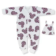 Rampersy - KOMPLET RAMPERS + CZAPECZKA Z KOLEKCJI MYSZKA NEON ECRU 62 - miniaturka - grafika 1