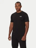 Koszulki męskie - EA7 Emporio Armani T-Shirt 8NPT25 PJVPZ 1200 Czarny Regular Fit - miniaturka - grafika 1