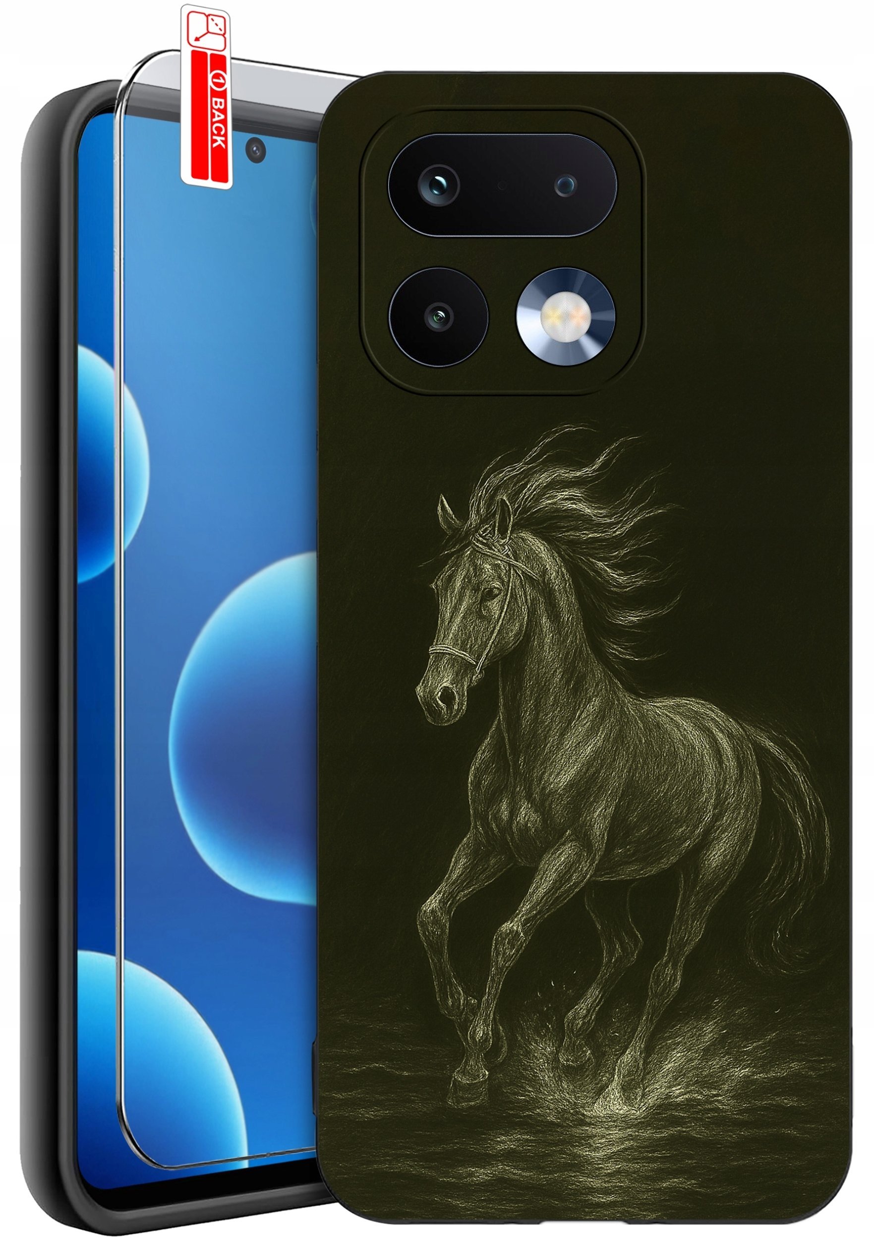 krainaGSM Etui Do Realme 16 Pro 5G Wzory Silikonowe Matt Case + Szkło 9H