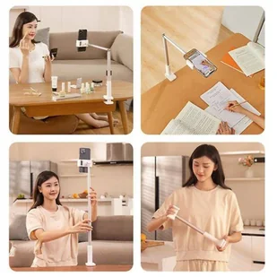 USAMS Teleskopowy uchwyt biurkowy na telefon WX Series czarny/black ZB255WXZJ01 (US-ZB255) - Selfie stick - miniaturka - grafika 13