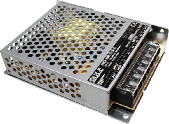 MRS-100-12-U-C: GLP: 12V/8.5A/102W enclosed PSU, Uin = 85-264VAC / 120-373VDC, Cover for terminal...