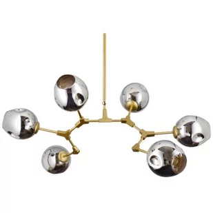 Lampa wisząca Modern Orchid ST-1232-9 gold smoky Step złota szara - Lampy sufitowe - miniaturka - grafika 1