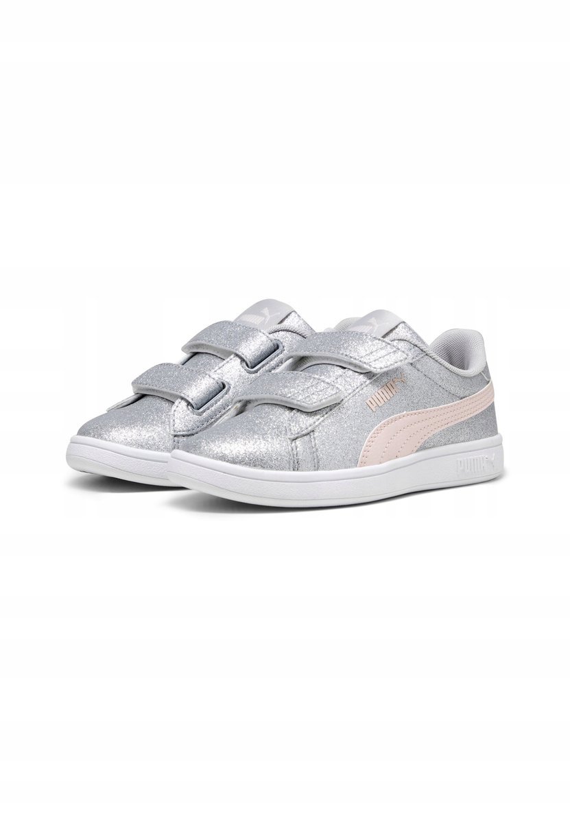 PUMA SREBRNE SPORTOWE BUTY DZIECIĘCE RÓŻOWE LOGO 26 26GA