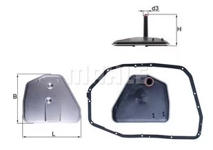 Filtr hydrauliczny, automatyczna skrzynia biegów Mahle HX 164D1 - Układ napędowy - akcesoria - miniaturka - grafika 1