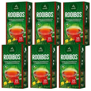 Astra Zestaw Rooibos 6 x 20 torebek herbata ekspresowa (6 x EX20) - Herbata - miniaturka - grafika 1