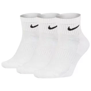 Skarpetki damskie - Nike, Skarpety sportowe, 3-pack, Everyday Cushion Ankle SX7667 100, biały, rozmiar 38/42 - grafika 1