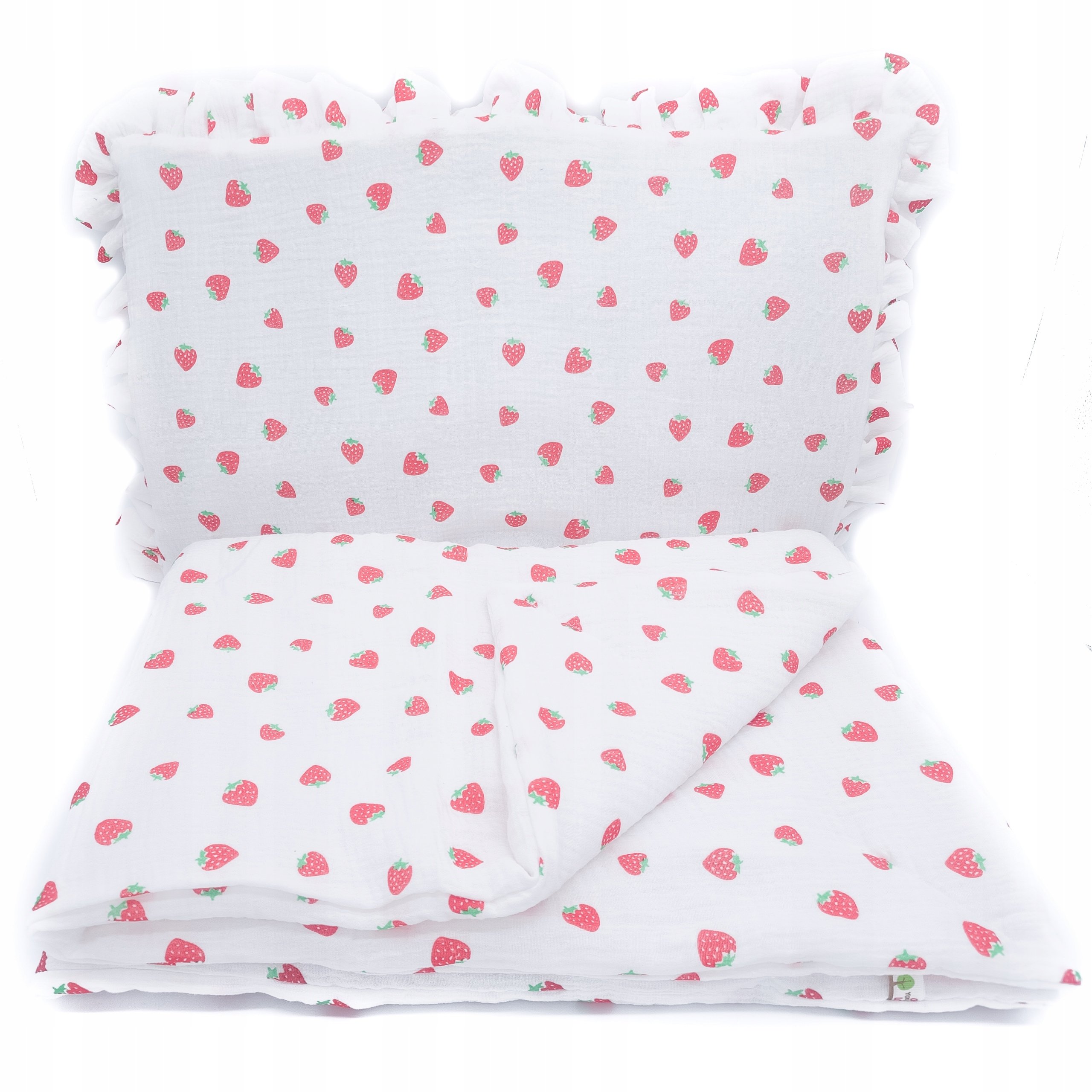 Pościel Muślinowa Z Falbanką 75X 100 Z Wypełnieniem