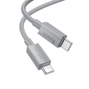 HOCO kabel Typ C do Typ C 3A 60W X107 1 m szary - Kable USB - miniaturka - grafika 1