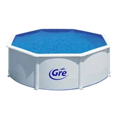 Baseny ogrodowe - Basen ogrodowy stalowy Fidji aqua 350x120 cm GRE - miniaturka - grafika 1