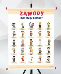 Plansza- Zawody. Kim mogę zostać? - Pomoce naukowe - miniaturka - grafika 1