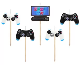 Godan Świeczki Pikery Game 5 szt. - Urodziny dziecka - miniaturka - grafika 1