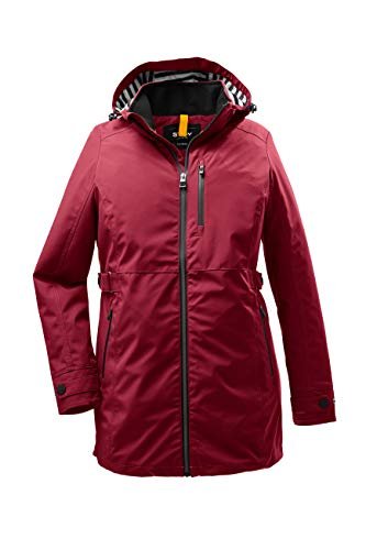 STOY Damska kurtka softshell Thiant Wmn Jckt B z odpinanym kapturem – duże rozmiary czerwony ciemnoczerwony 54 Große Größen