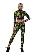 Spodnie sportowe damskie - Legginsy damskie Nebbia Ocean Selected High-waist performance leggings 567 jungle green XS - miniaturka - grafika 1