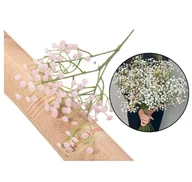 Sztuczne kwiaty - GIPSÓWKA SZTUCZNA, GUMOWA GAŁĄZKA Z RÓŻOWYMI KULKAMI - miniaturka - grafika 1