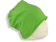 Czapki damskie - Czapka Damska Beanie Włoska Cienka Smerfetka Bawełna Zielony Jaskrawy - miniaturka - grafika 1