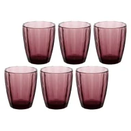 Szklanki - ROSE&TULIPANI AMAMI Zestaw 6 szklanek 320 ml purpurowy - miniaturka - grafika 1