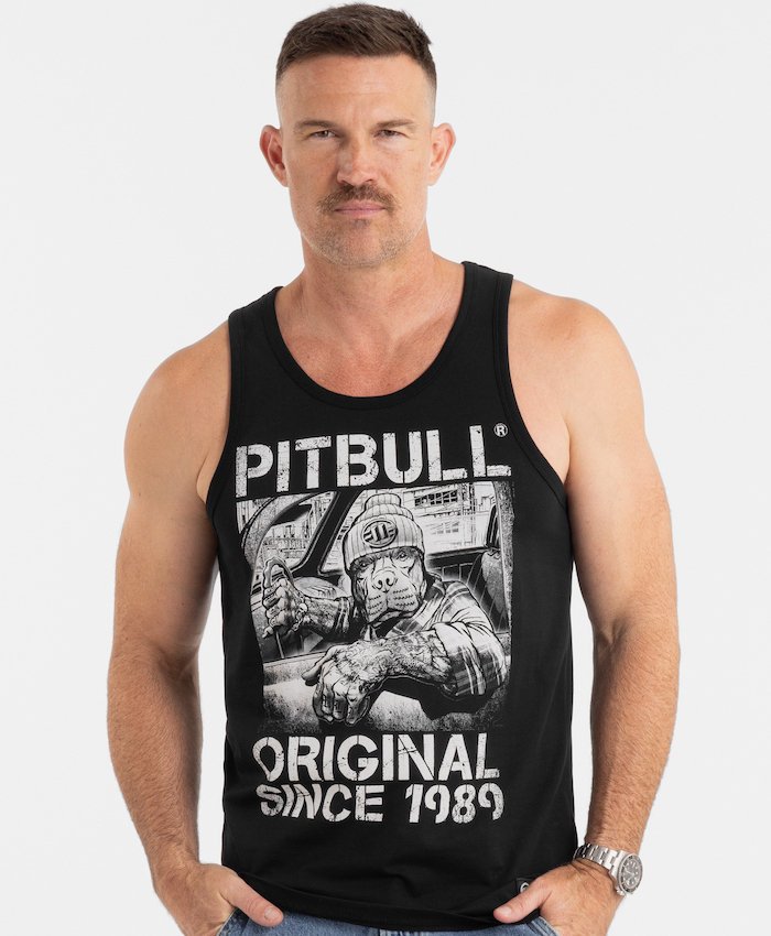 Tank top PIT BULL SLIM FIT DRIVE czarny-M