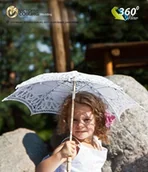 Parasole - Parasolka dziewczęca KITTY - biała - miniaturka - grafika 1