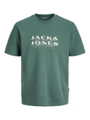 Koszulki męskie - Jack & Jones T-Shirt Fusion 12289880 Zielony Regular Fit - miniaturka - grafika 1