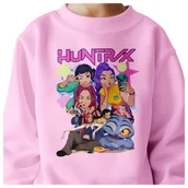 Bluzy dla dziewczynek - BLUZA DZIECIĘCA KPOP DEMON HUNTERS HUNTRIX 134-140 BAWEŁNIANA JAKOŚĆ - miniaturka - grafika 1