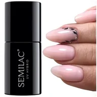Lakiery hybrydowe - Semilac 051 French Beige Milk Uv Led Lakier Hybrydowy do paznokci 7ml - miniaturka - grafika 1