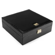 Pudełka i szkatułki - SZKATUŁKA NA BIŻUTERIĘ CZARNY KEMER - miniaturka - grafika 1