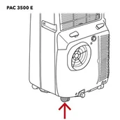 Akcesoria do wentylacji i klimatyzacji - Trotec PAC 3500 E koło - miniaturka - grafika 1