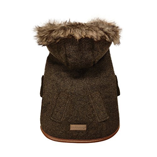 FouFou Dog 63050 Chelsea płaszcz dla psów, duży, brązowy